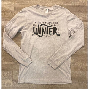 Bella + Canvas Long Sleeve‎ T-Shirt, Gray, New